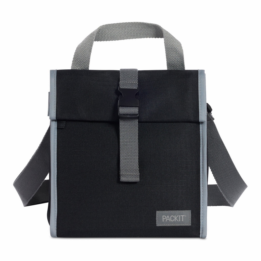 Packit Freezable Houston Lunch Bag – 9" x 6" – Black