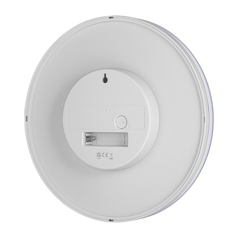 Braun Analogue Wall Clock BC26 With Silent Sweeping Quartz Movement – White – 9"