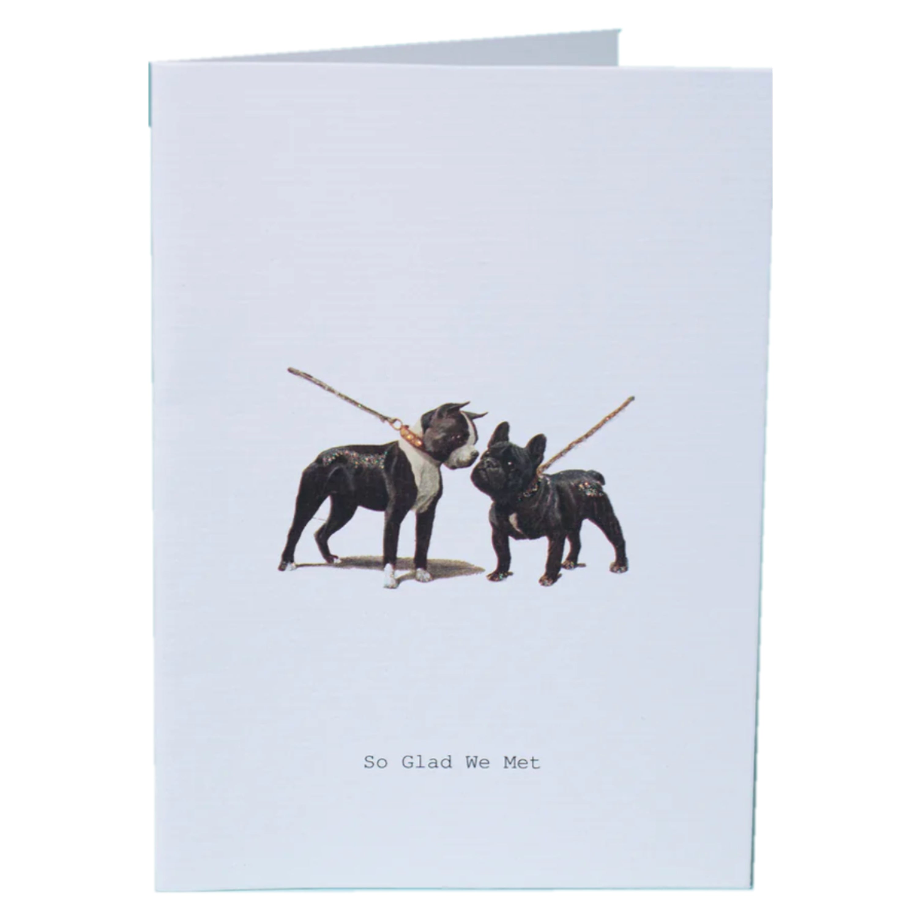 So Glad We Met Glitter Greeting Card – 3.5" x 5"