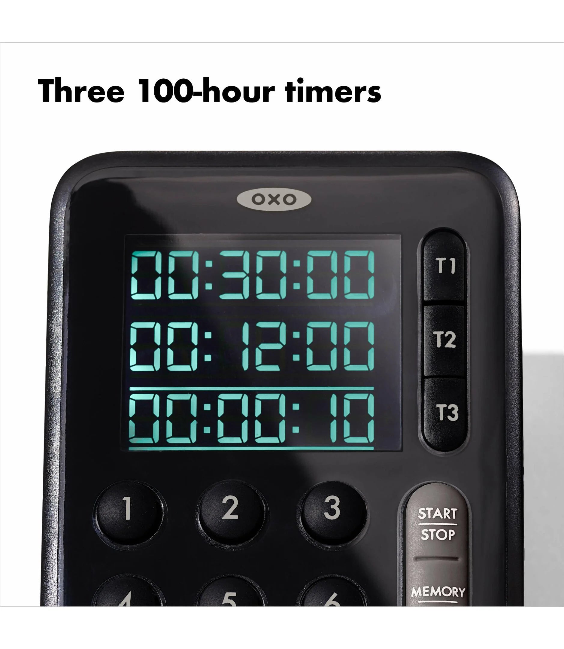 OXO Digital Triple Kitchen Timer – Black
