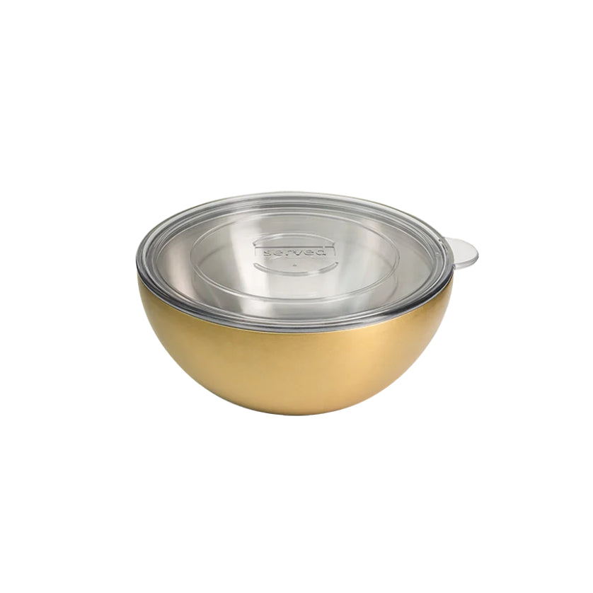 Served Vacuum-Insulated Small Serving Bowl – 20oz - Golden