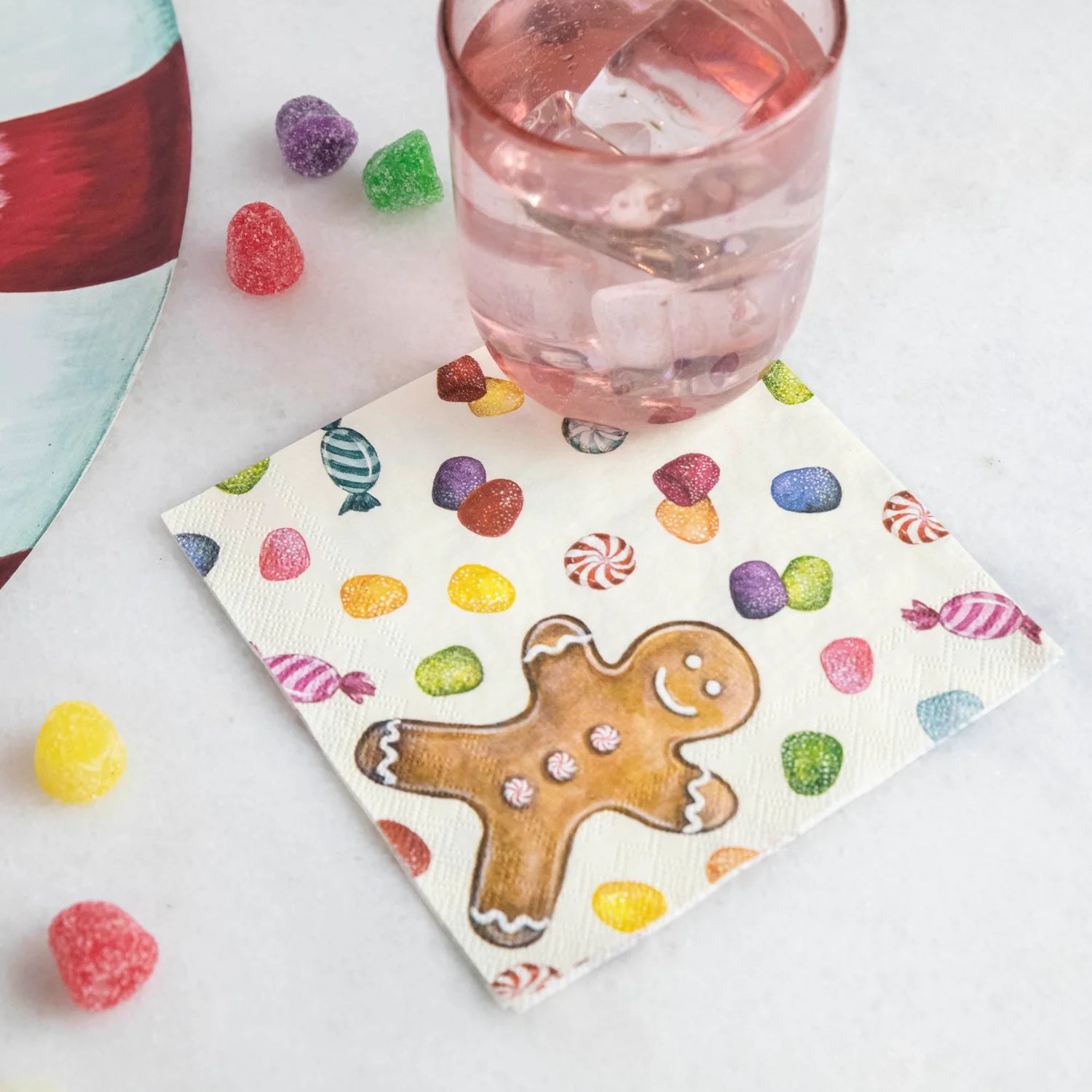 Hester & Cook Beverage Napkin – Gingerbread – 20pk