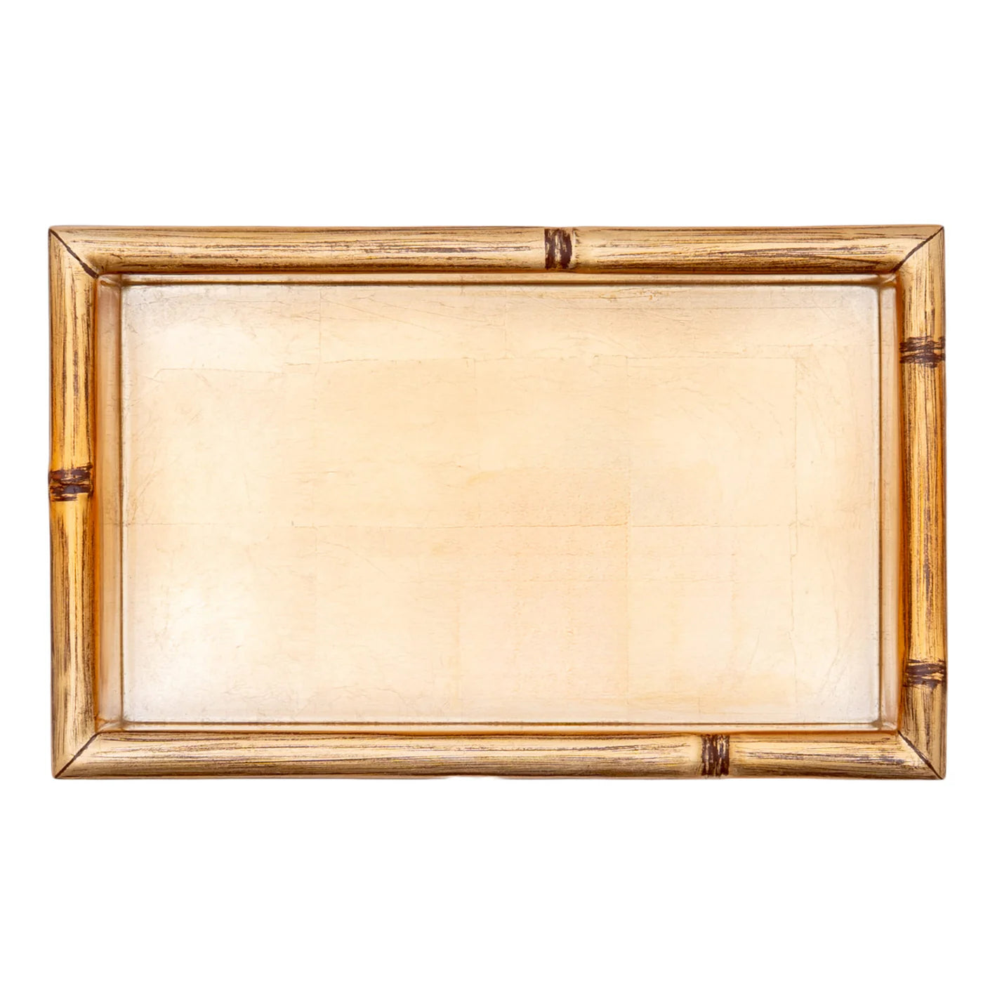 Caspari Gold Leaf Bamboo Edge Lacquer Guest Towel Holder