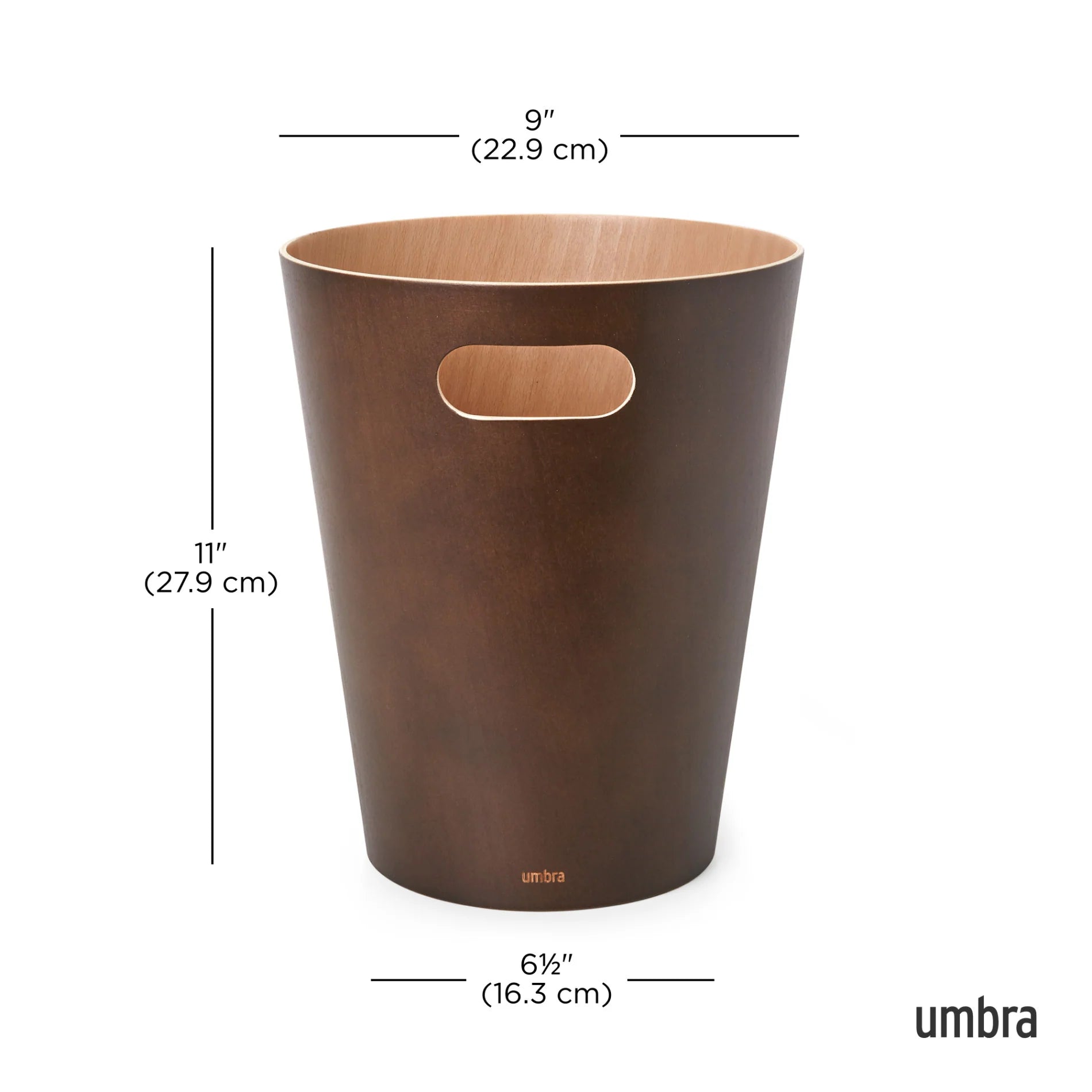 Umbra Woodrow Waste Can – Espresso
