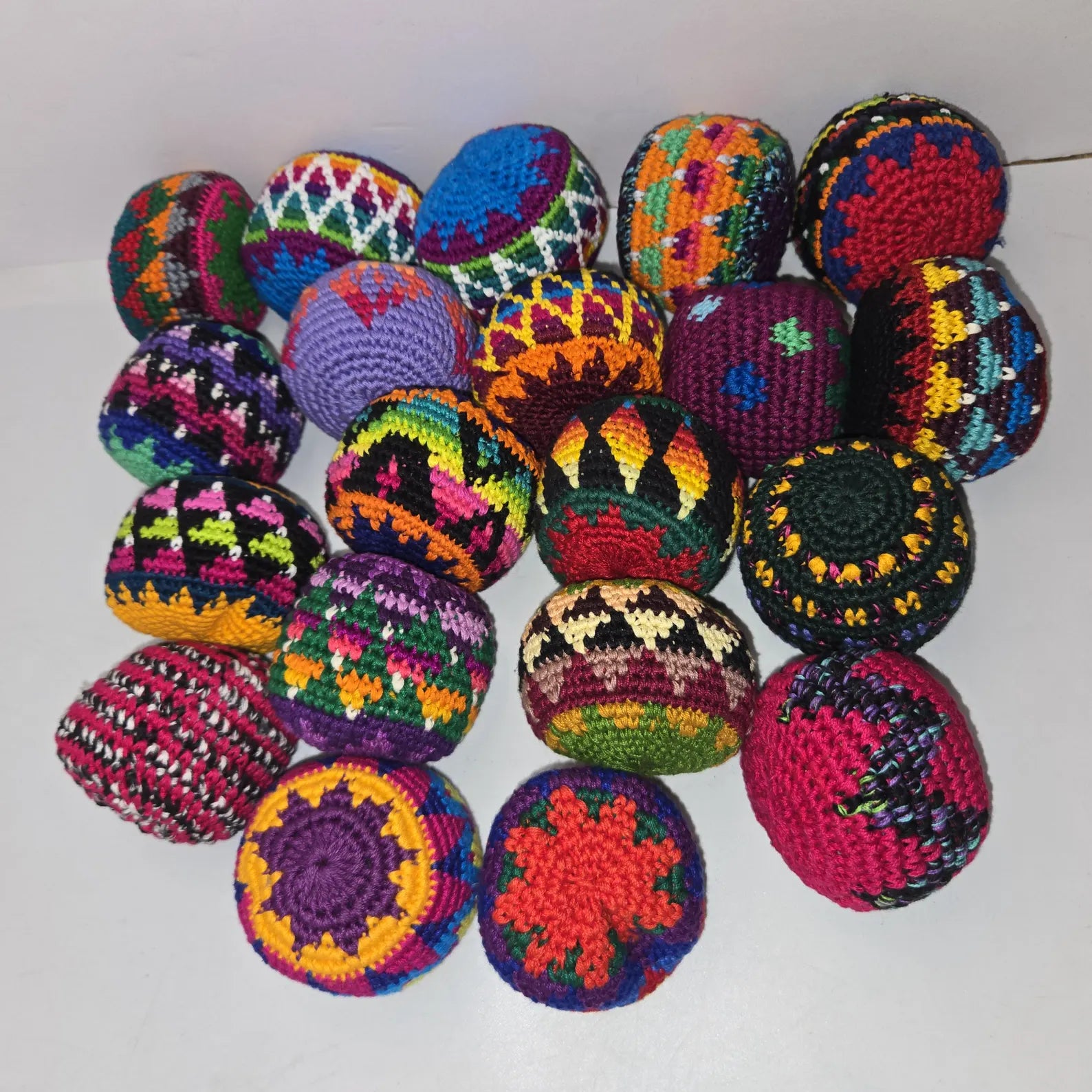 Hacky Sacks Crocheted Footbags Assorted Styles - Each Sold Separately