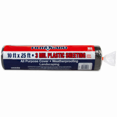 Heavy Duty Plastic Drop Cloth – 3ml. – 10' x 25'
