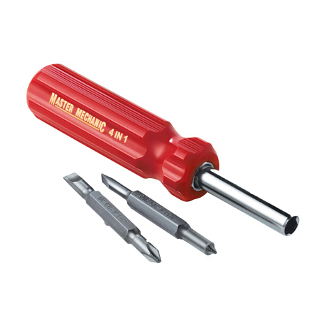Master Mechanic 4-In-1 Quick Change Multi-Bit Screwdriver
