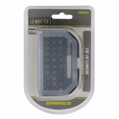 Security Bit Set – Interchangeable Driving Bits – 31-Pc