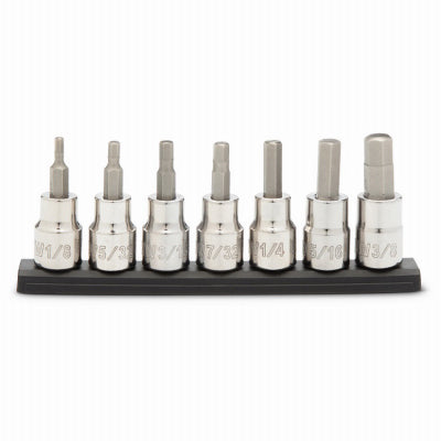 7-Pc. SAE Hex Bit Set – 3/8 In. Drive