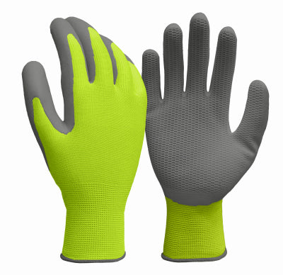 Latex Honeycomb Hi Visibility Work Gloves – Men’s Large