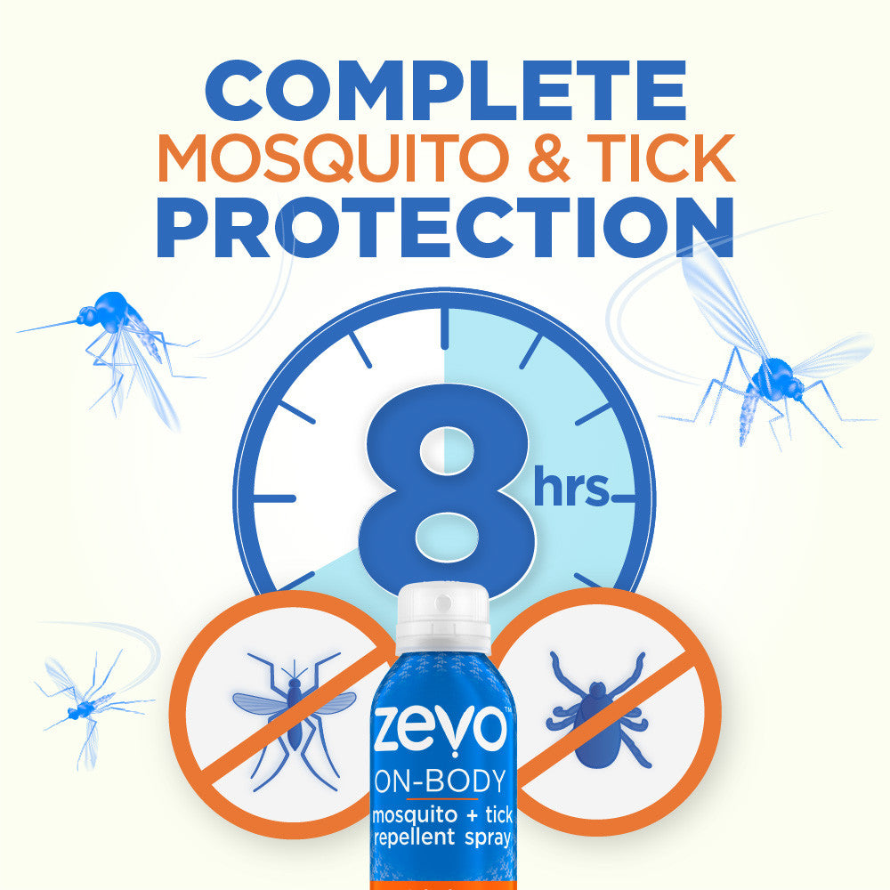 Zevo On-Body Mosquito and Tick Repellent Aerosol Spray – 6 oz