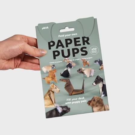 Pikkii Origami Craft Kit – Paper Dogs – Set of 50