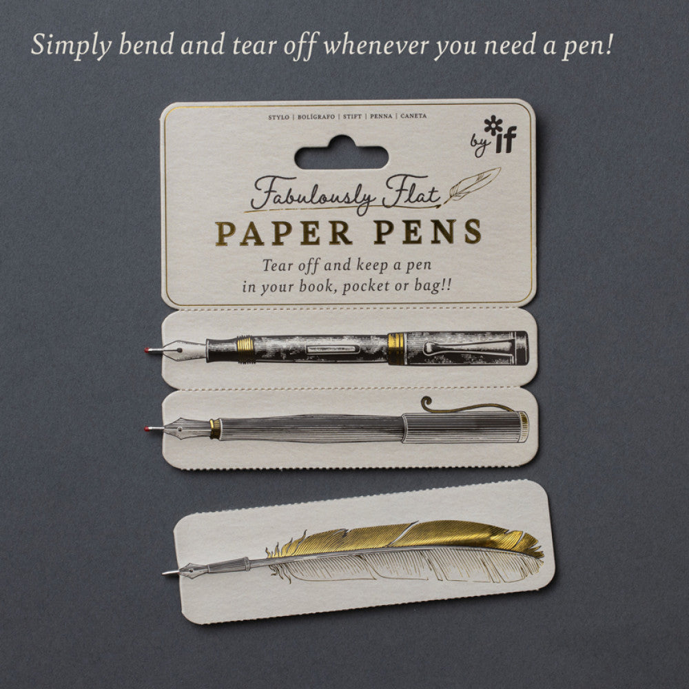 Fabulously Flat Tear-Off Paper Pens – Set of 6
