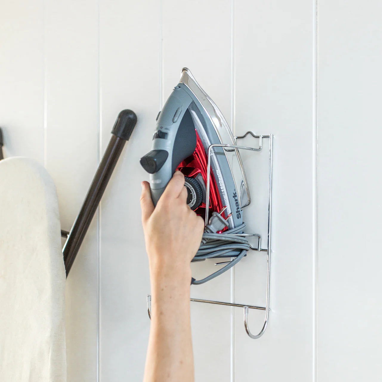 Better Housewares Wall Mount Iron & Ironing Board Holder – Chrome