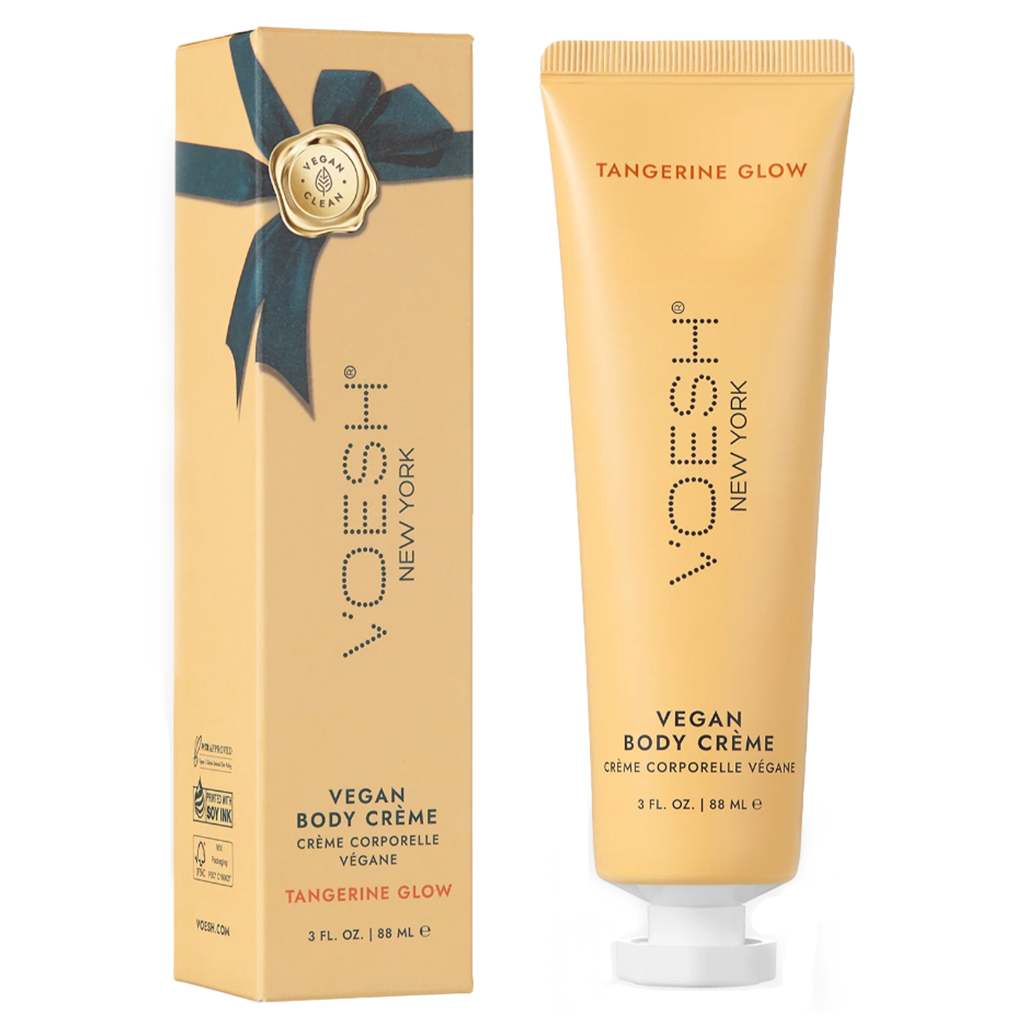 Voesh Vegan Body Crème – Tangerine Glow – 3 oz.