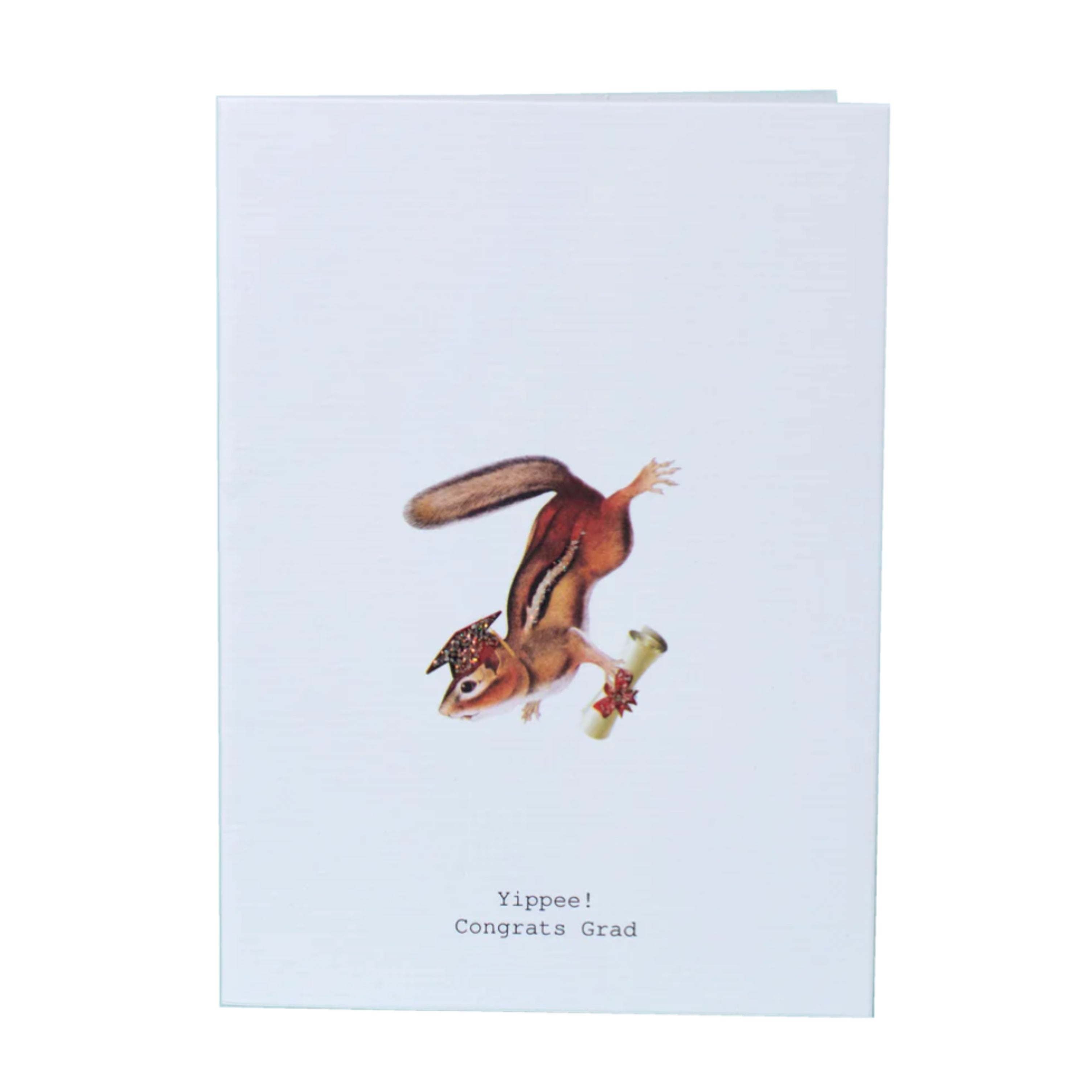 Congrats Grad Glitter Greeting Card – 3.5" x 5"