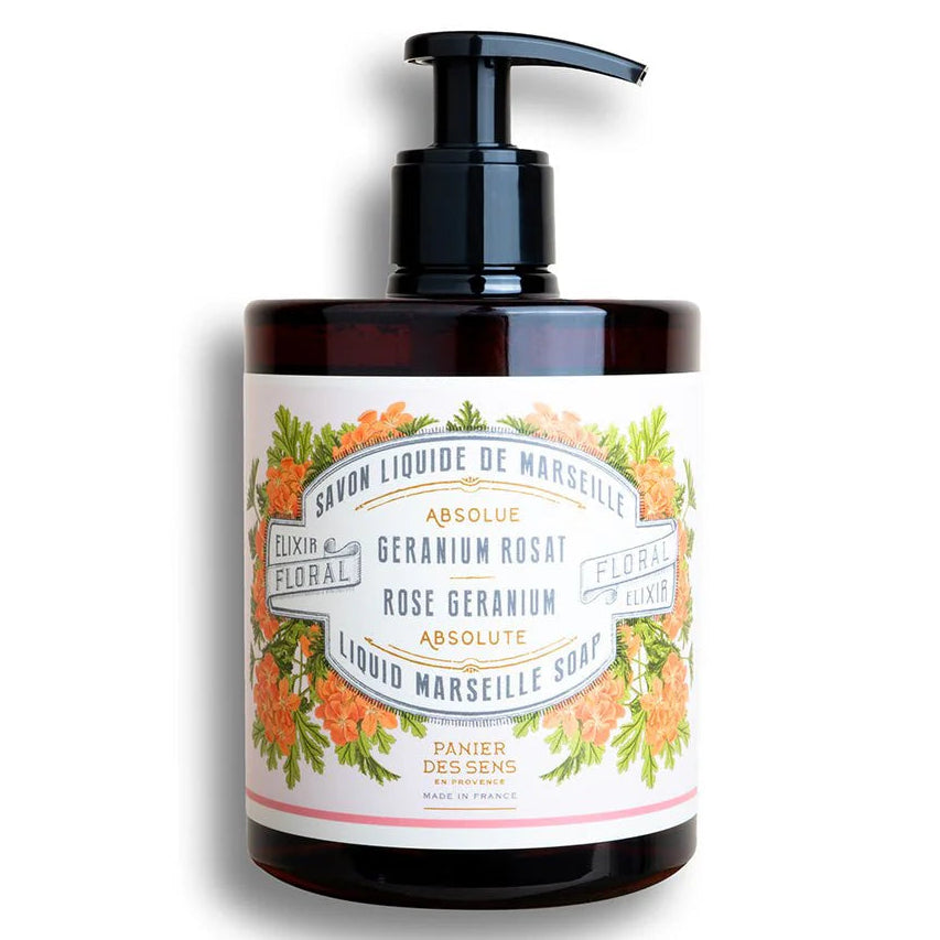 Panier Des Sens Liquid Marseille Soap – Rose Geranium Savon - 16.9oz.
