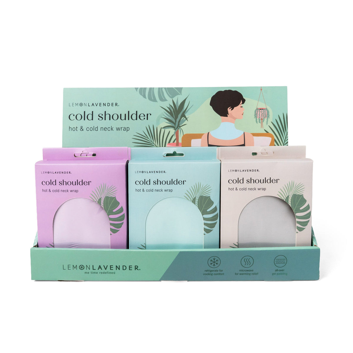 Lemon Lavender Hot & Cold Neck Wrap – Assorted Colors - All Lemon Lavender Scented