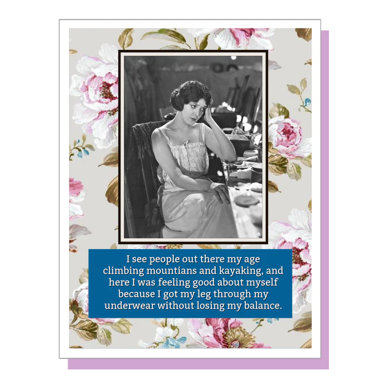 Umlaut Brooklyn Birthday Card – Losing My Balance