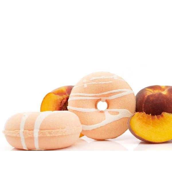 Donut Shape Scented Bath Bombs - Peach