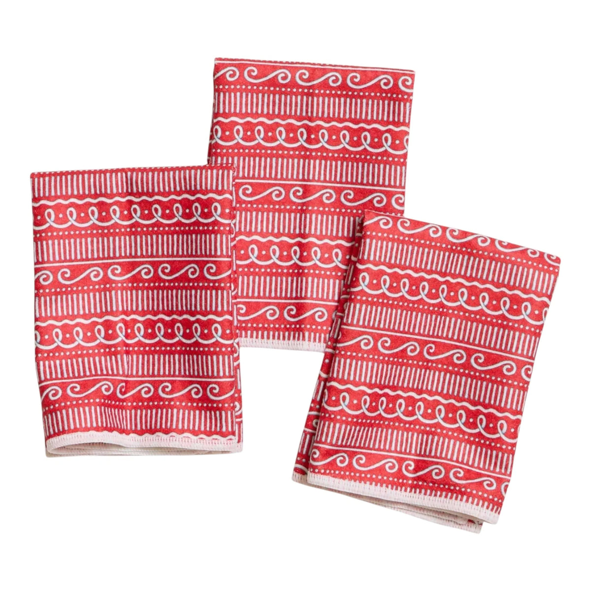 Once Again Anywhere Mighty Mini Reversible Towel - 13" – Gingerbread House – Set of 3