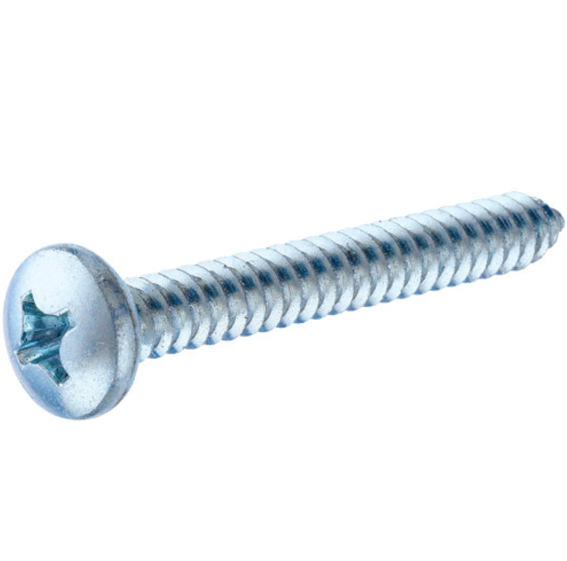 Phillips Zinc Pan Head Sheet Metal Screws – #8 x 2.5In. – 10 Pack
