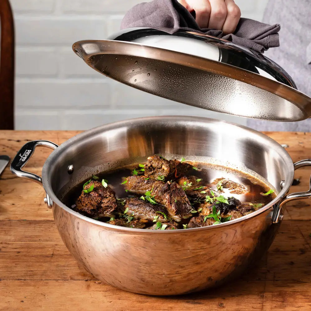 All-Clad D3 Stainless 3-ply Bonded Cookware Dutch Oven – 5.5 quart