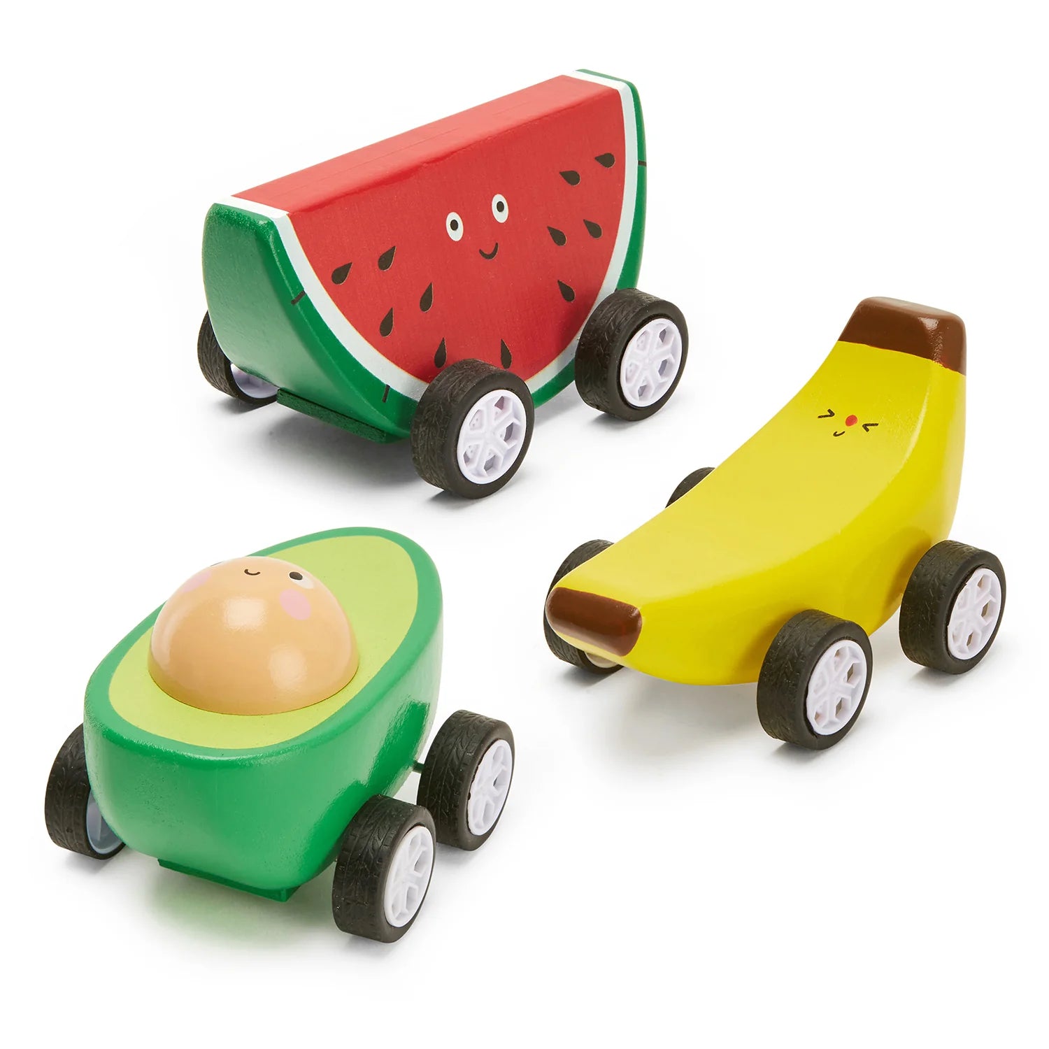 Kikkerland Fruit-Fun Pullback Cars – Assorted Styles – SOLD INDIVIDUALLY