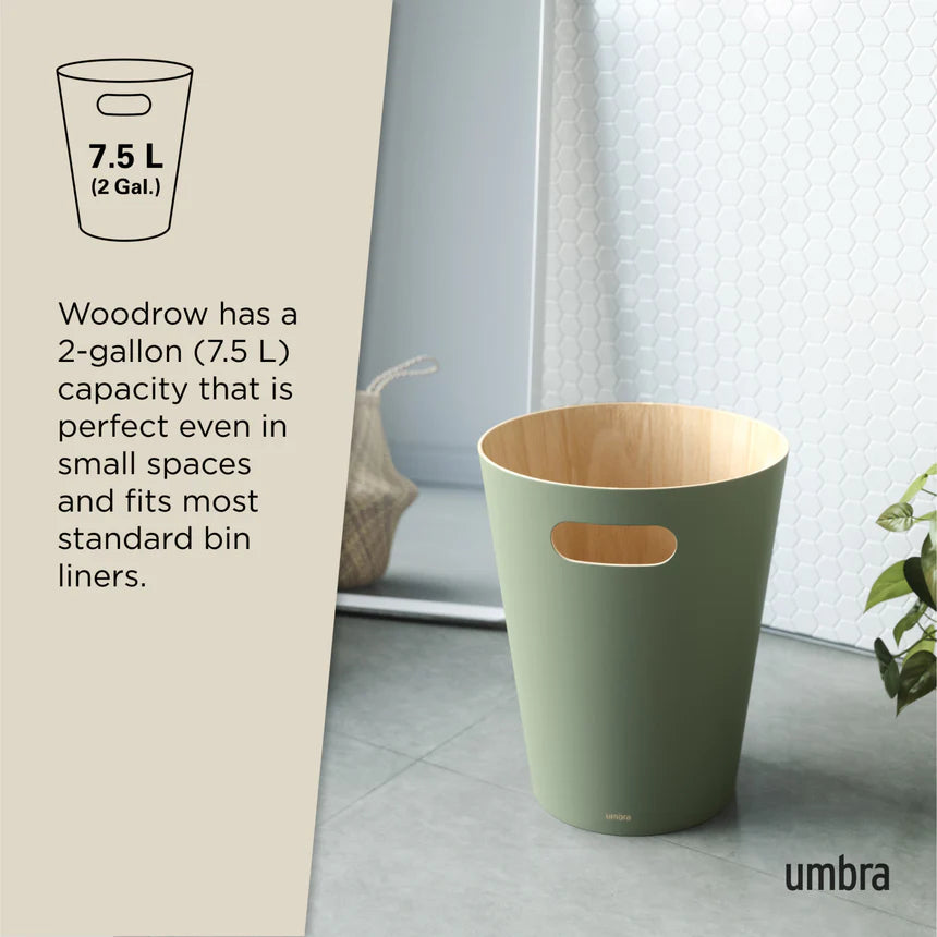 Umbra Woodrow Waste Can – Spruce