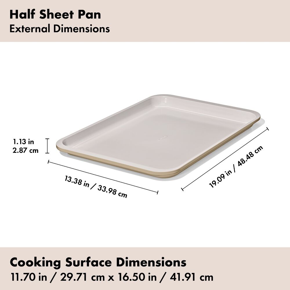 Oxo Non-Stick Pro陶瓷涂层金属半尺寸烤盘 - 13.4" x 19" – 饼干