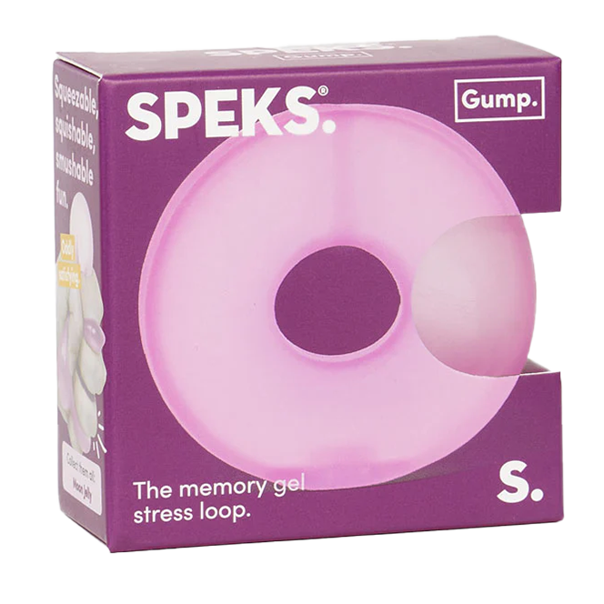 Speks Gump Loop Memory Gel Stress Ball – Moon Jelly