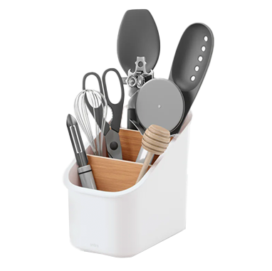 Umbra Bellwood Utensil Holder – White – (Utensils Not Included)