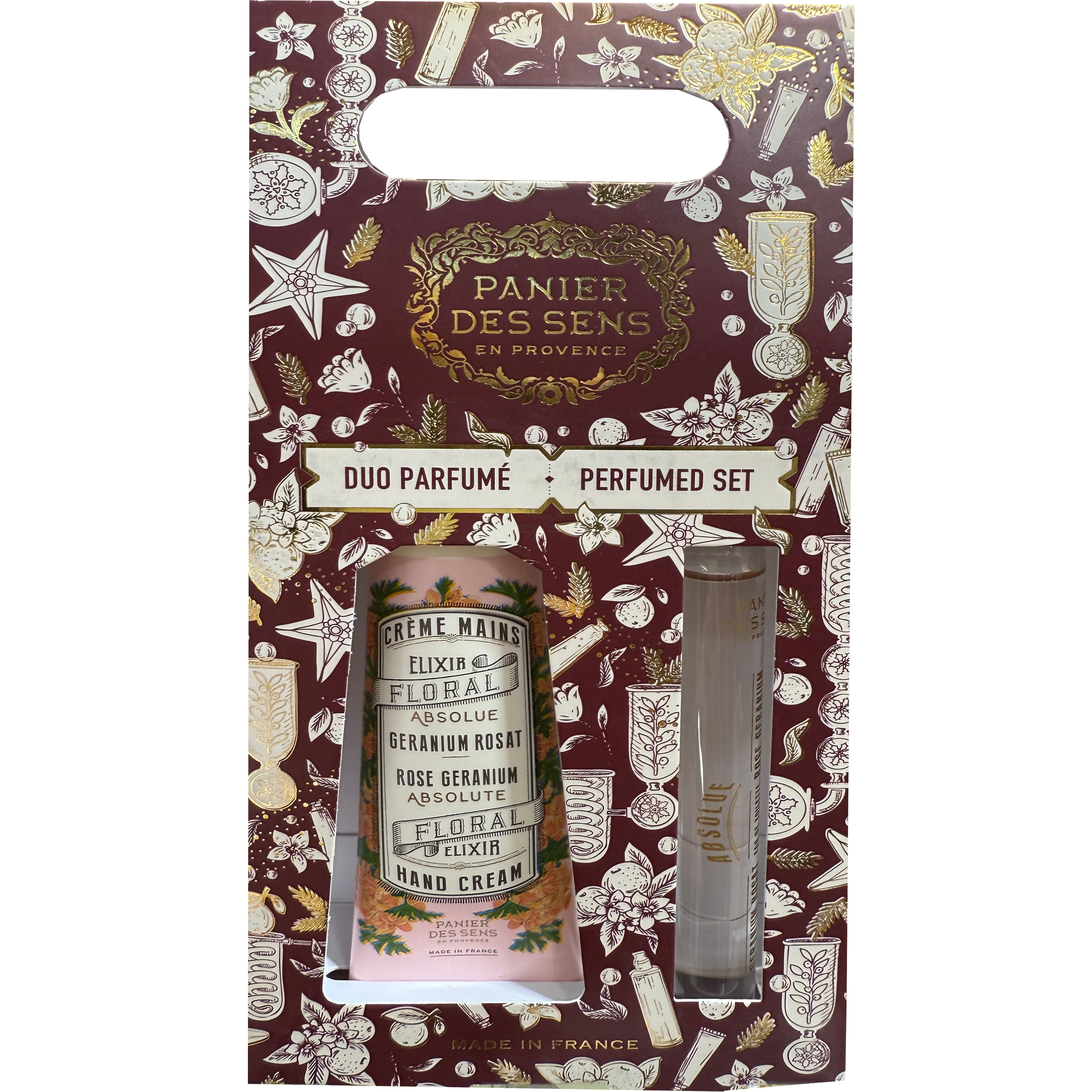Panier Des Sens Hand-Cream & Parfumed Duo Gift Set – Rose Geranium