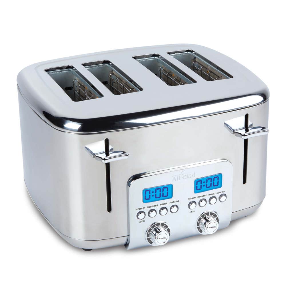 All-Clad Digital Stainless Steel Extra Wide Slot Dual Toaster – 4 Slice