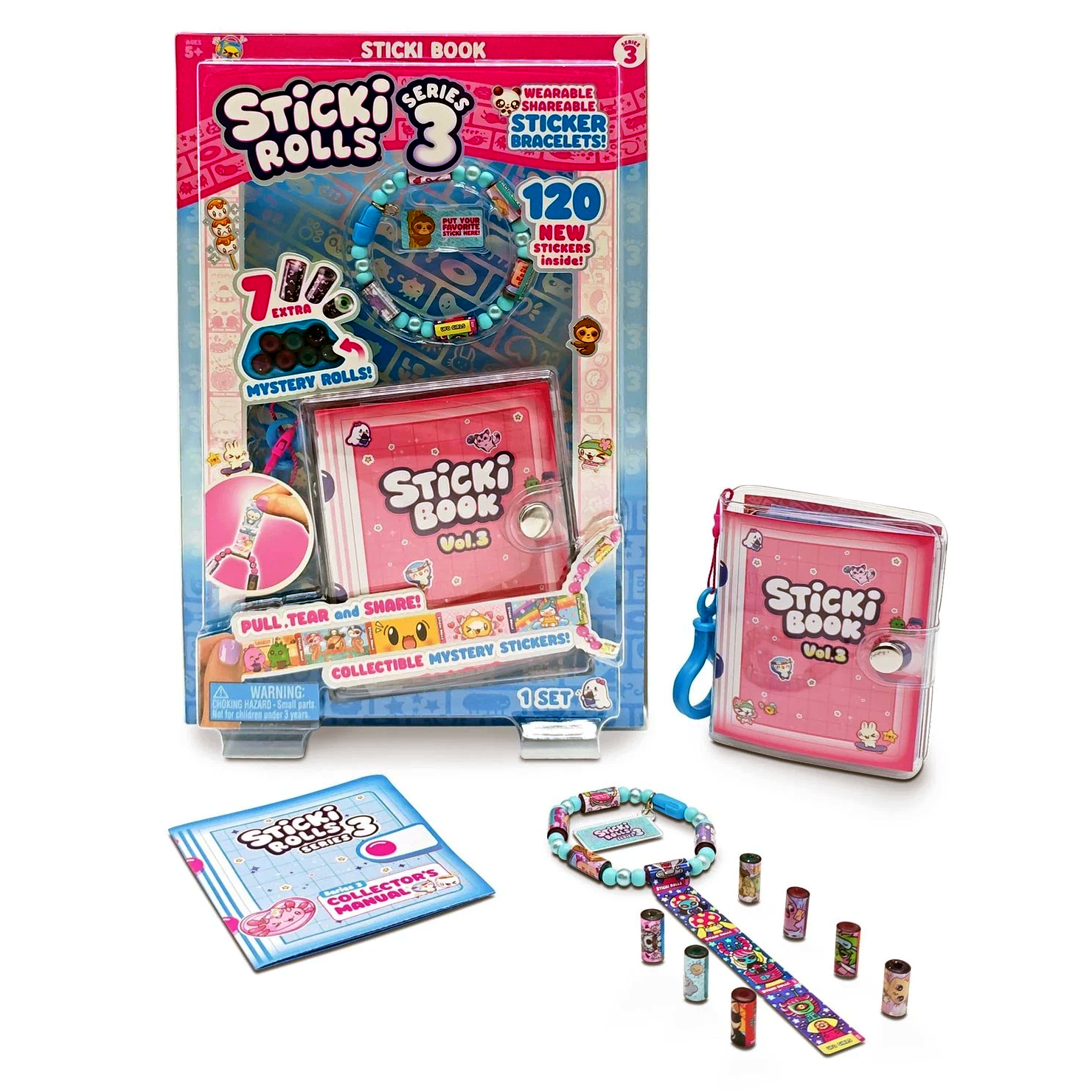 Sticki Rolls – Sticki Book Series 3 Wearable Shareable Sticker Bracelets