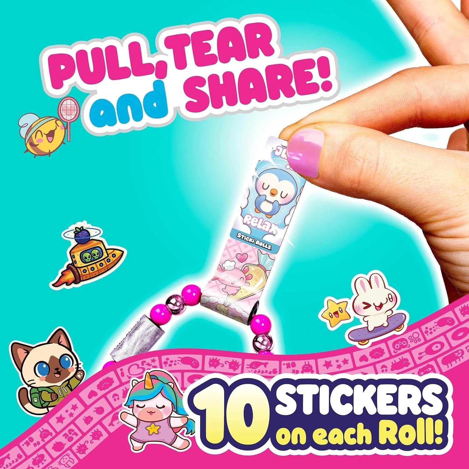 Sticki Rolls – Sticki Book Series 3 Wearable Shareable Sticker Bracelets