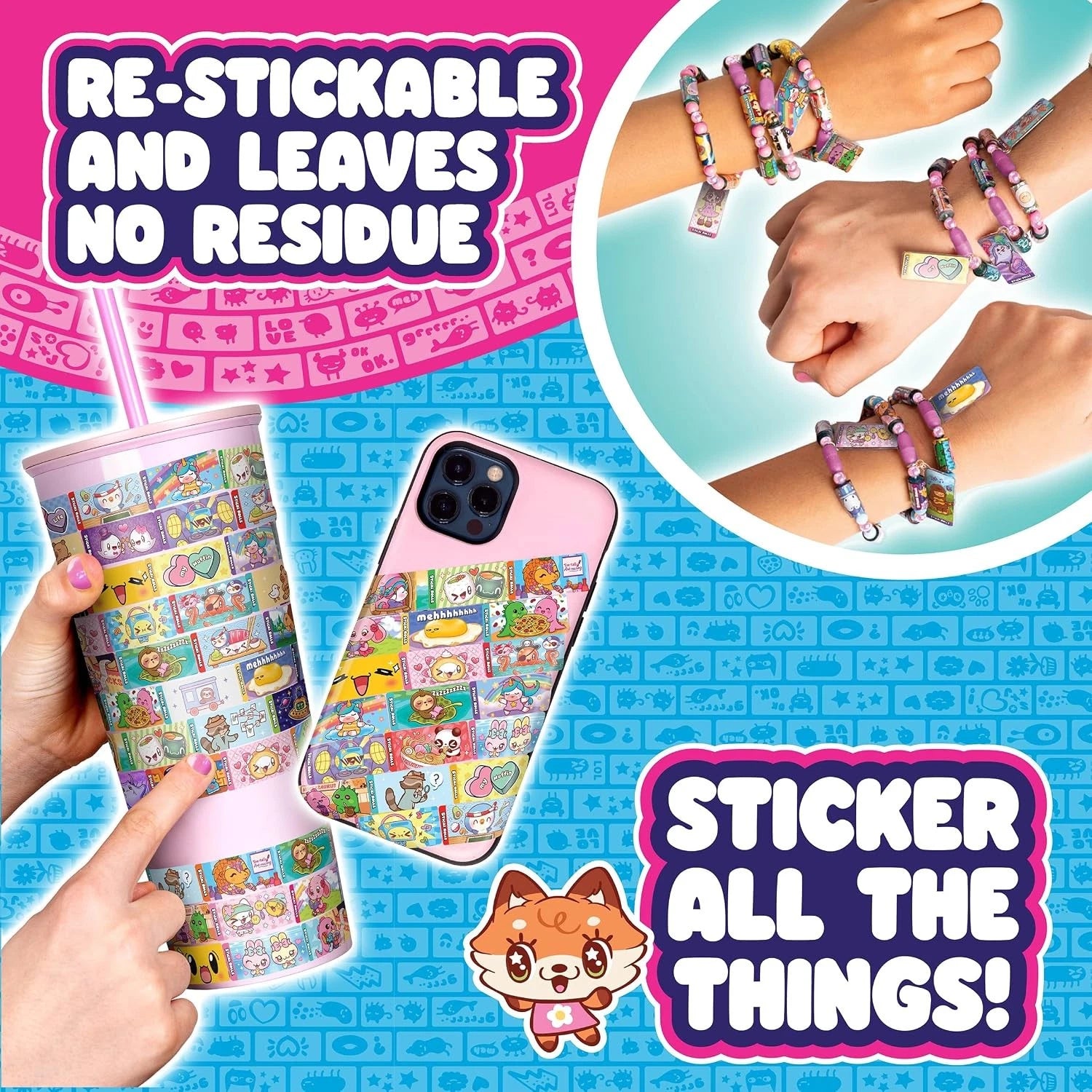 Sticki Rolls – Sticki Book Series 3 Wearable Shareable Sticker Bracelets