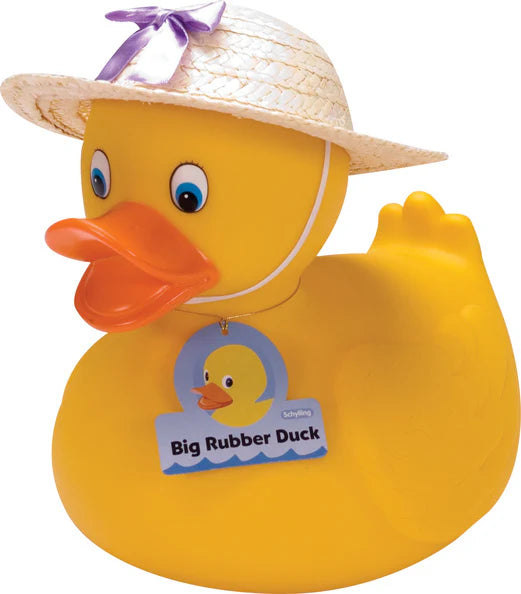 Schylling Large Rubber Duck – 10" – Two Assorted Styles – Each Sold Separately