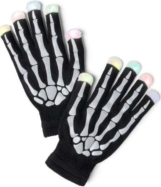 Funny Bones LED Light Up Skeleton Gloves