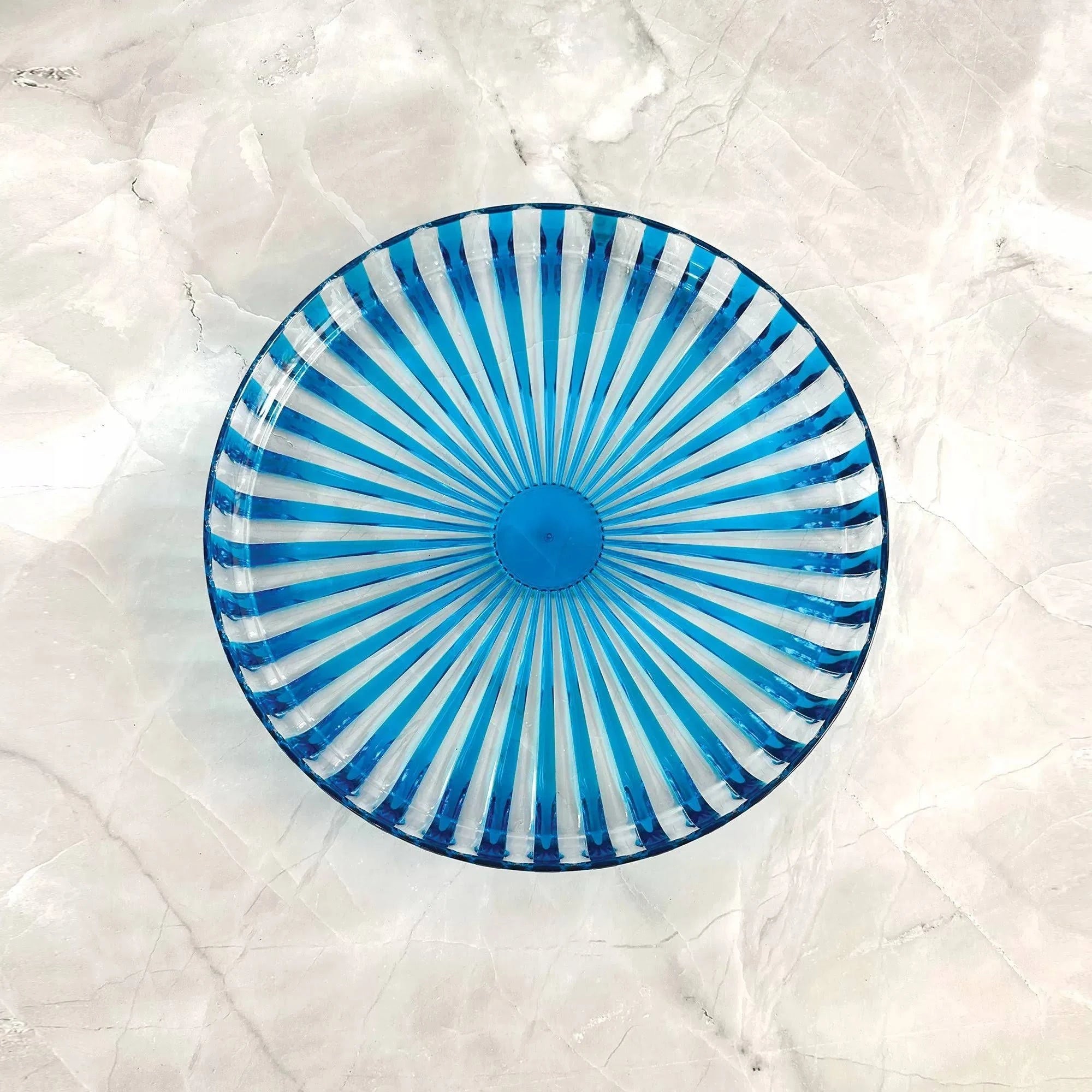 Guzzini Dolcevita Round Tray – Turquoise – 12" Dia.