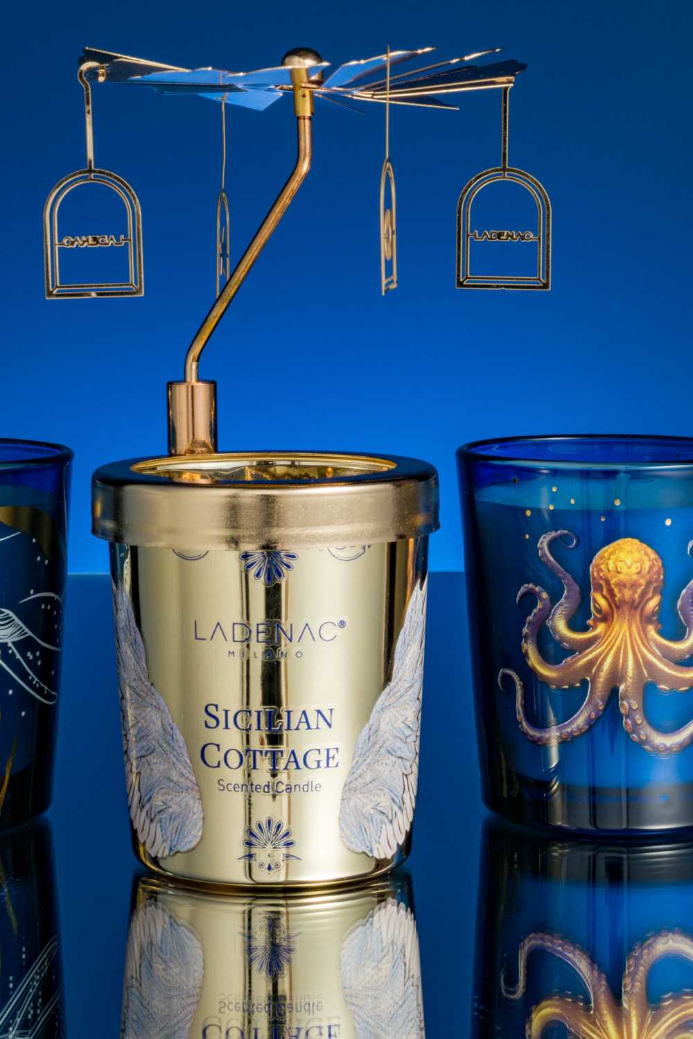 Ladenac Milano Sicilian Cottage Candle with Carousel – 2.6oz.