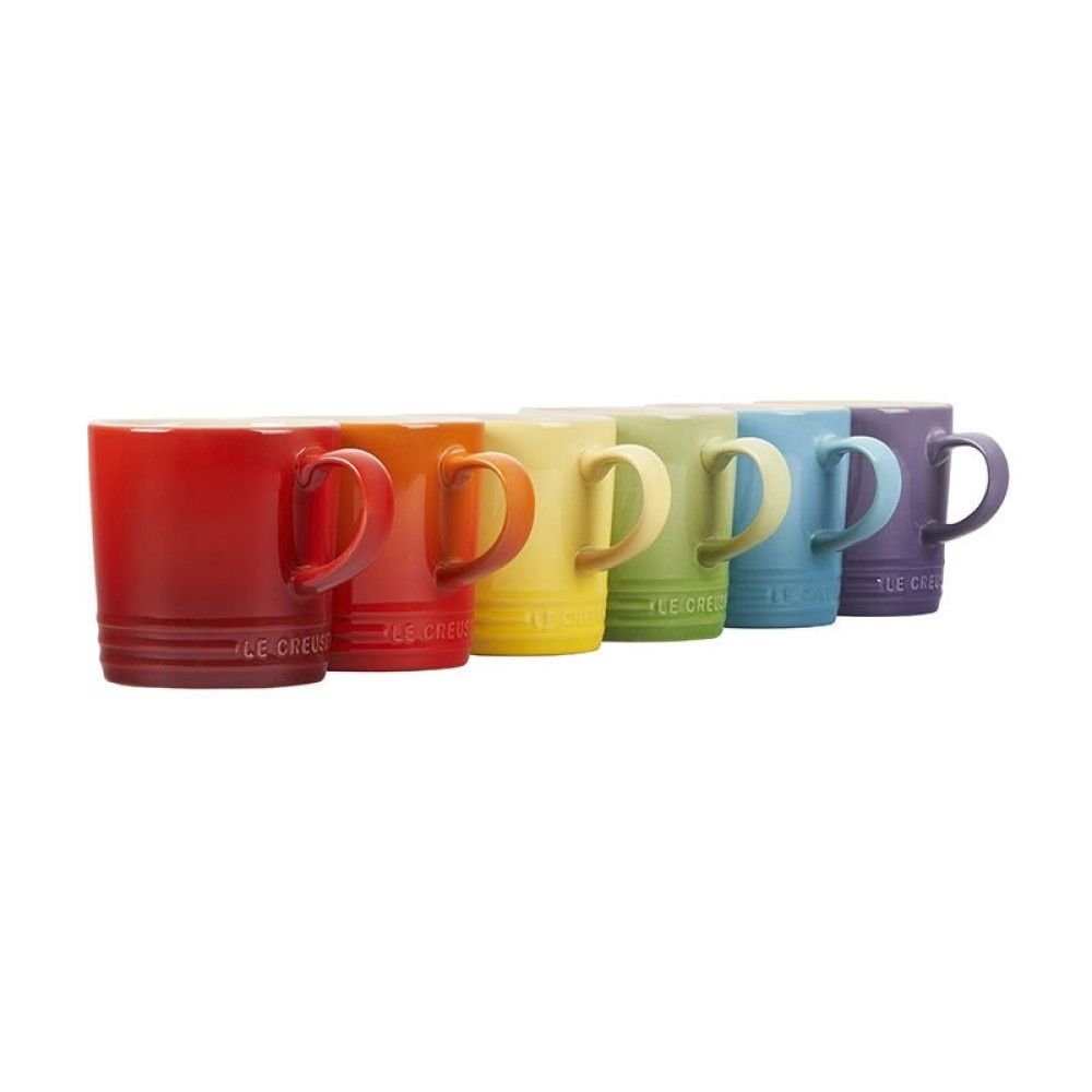 Le Creuset London Mugs – 12oz – Rainbow – Set of 6
