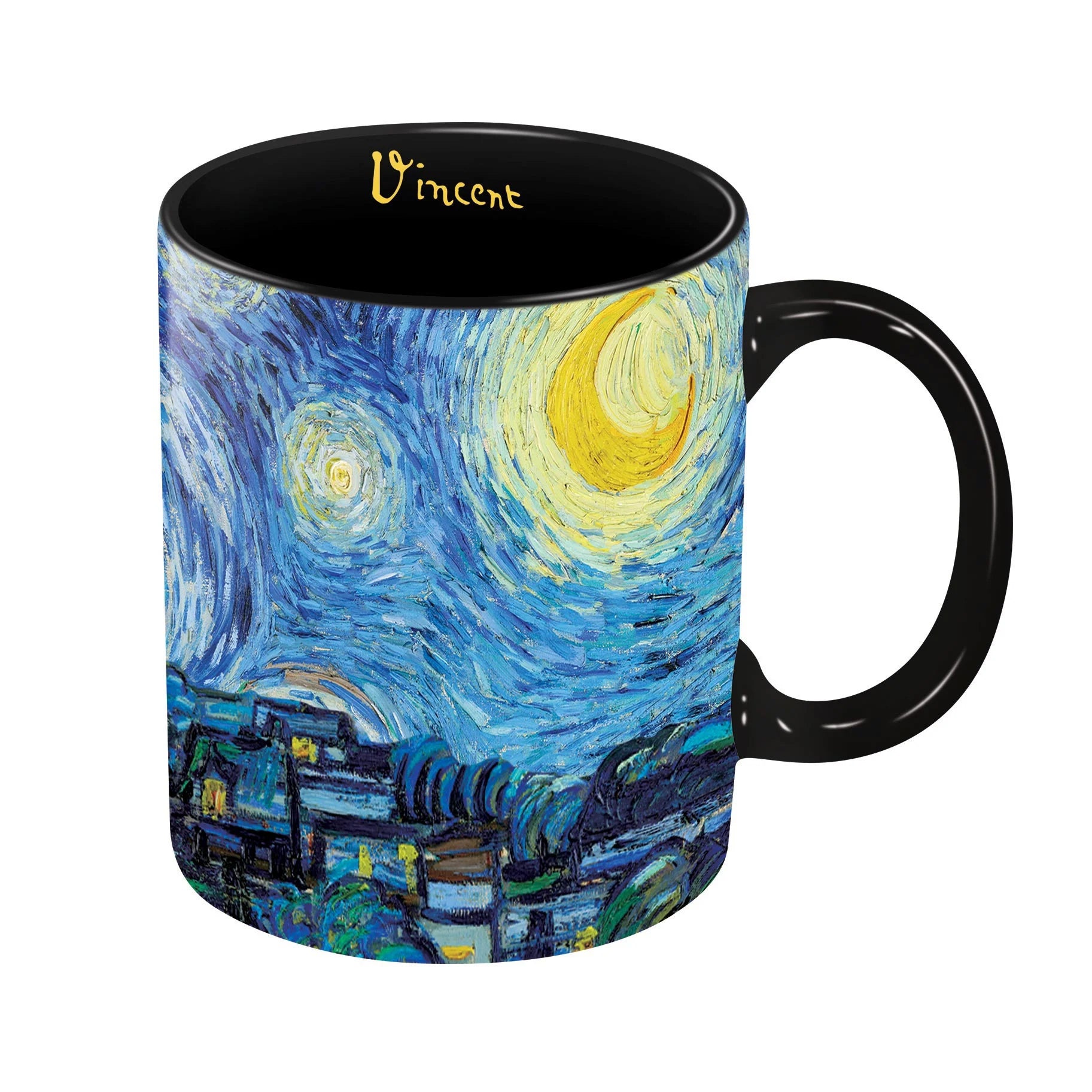 Porcelain Fine Art Coffee & Tea Mug – Van Gogh Starry Night – 11oz.