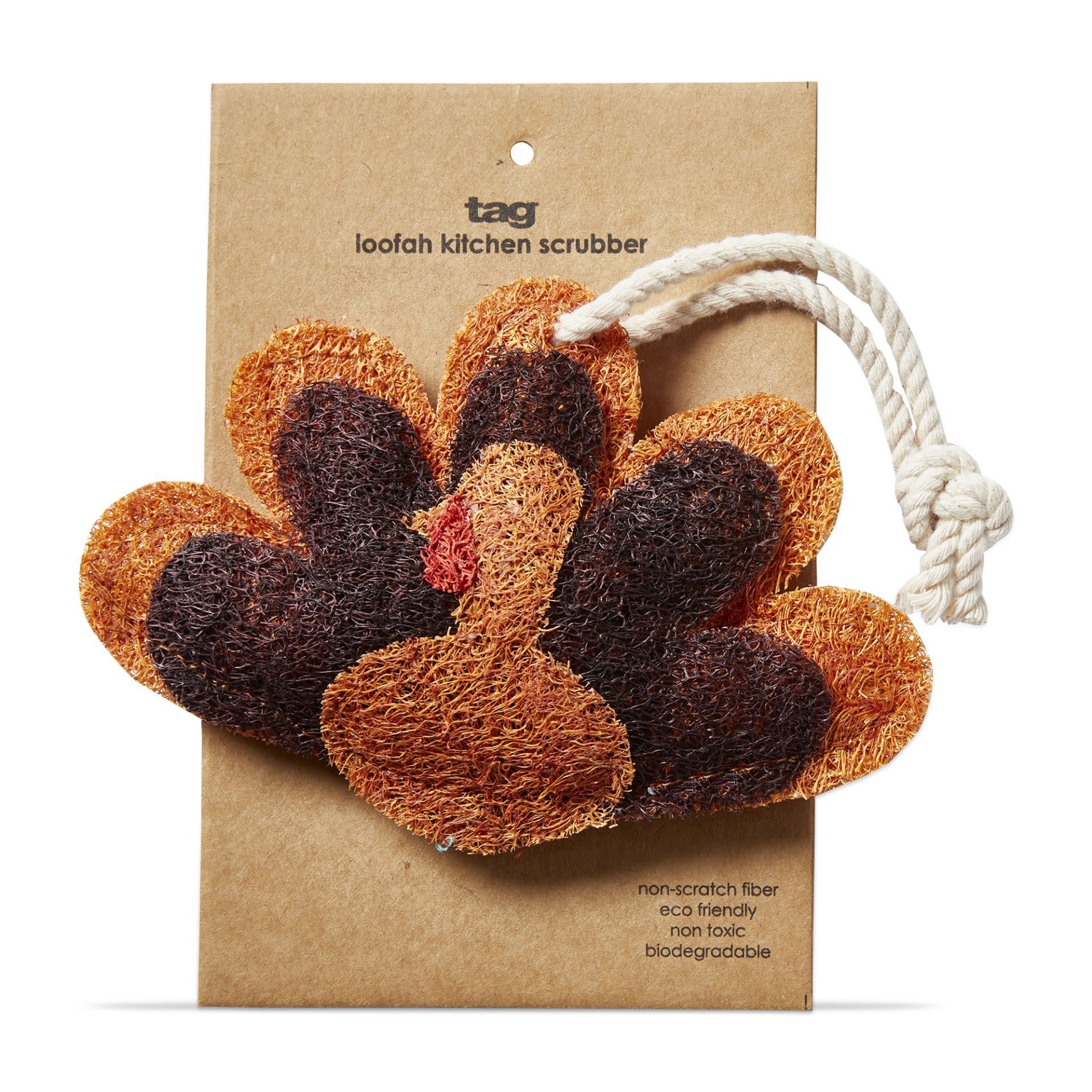 Tag Thanksgiving Turkey Loofah Kitchen Scrubber