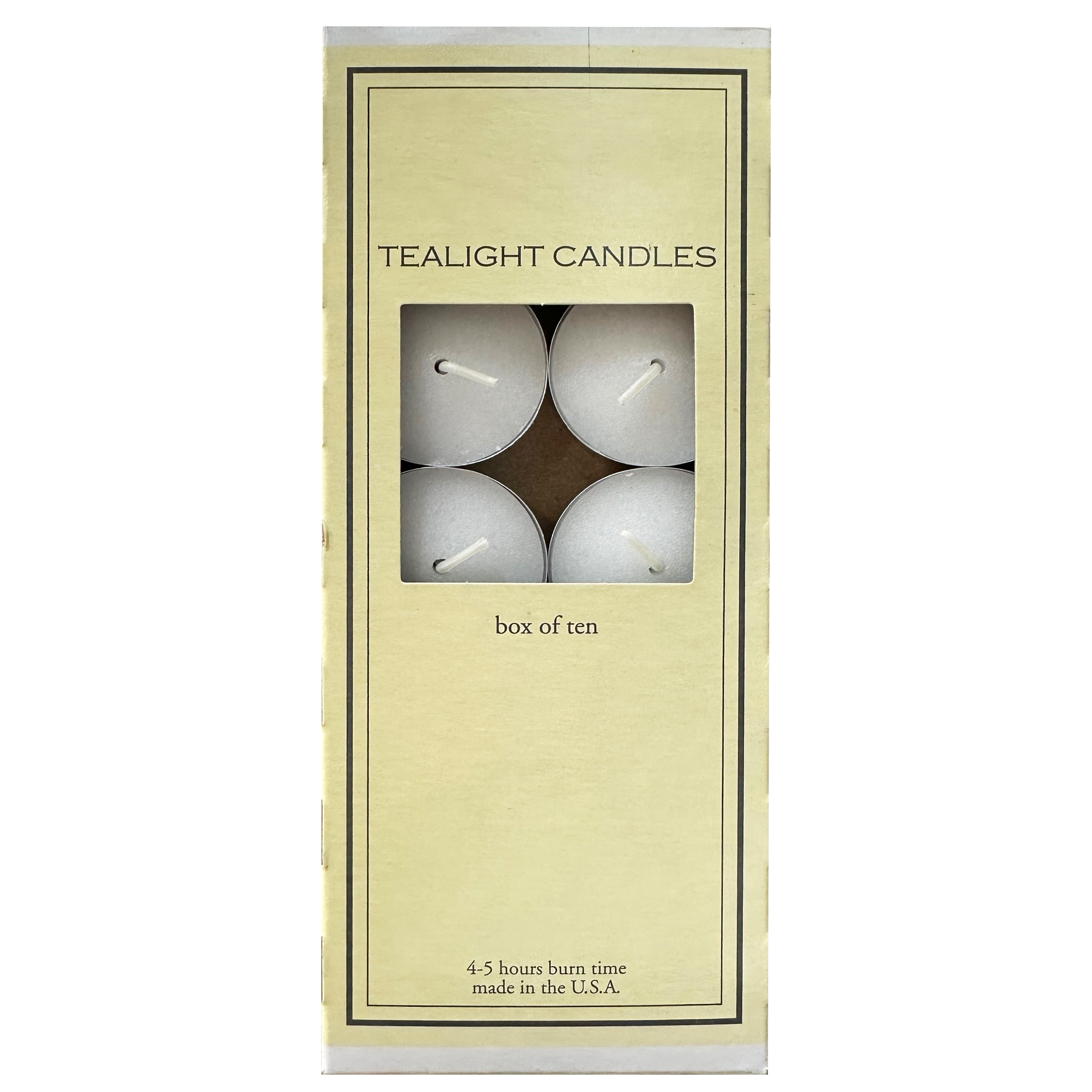 Tea Light Wax Candles – 10-Pk.