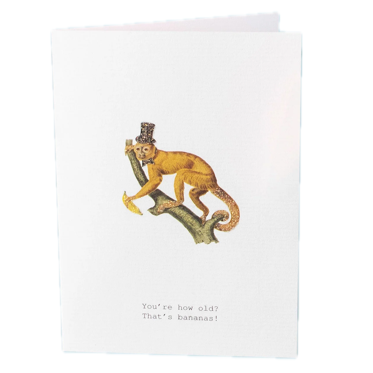 Tokyo Milk Thats Bananas Birthday Glitter Greeting Card – 3.5" x 5"