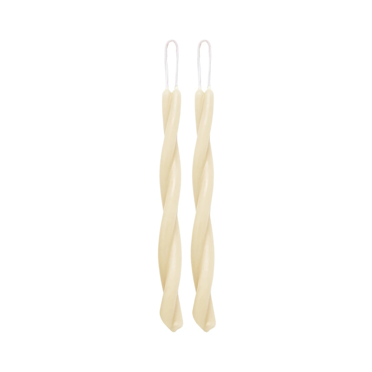 Big Dipper Pure Beeswax Twisted Taper Candles– Ivory – 10" – Set of 2