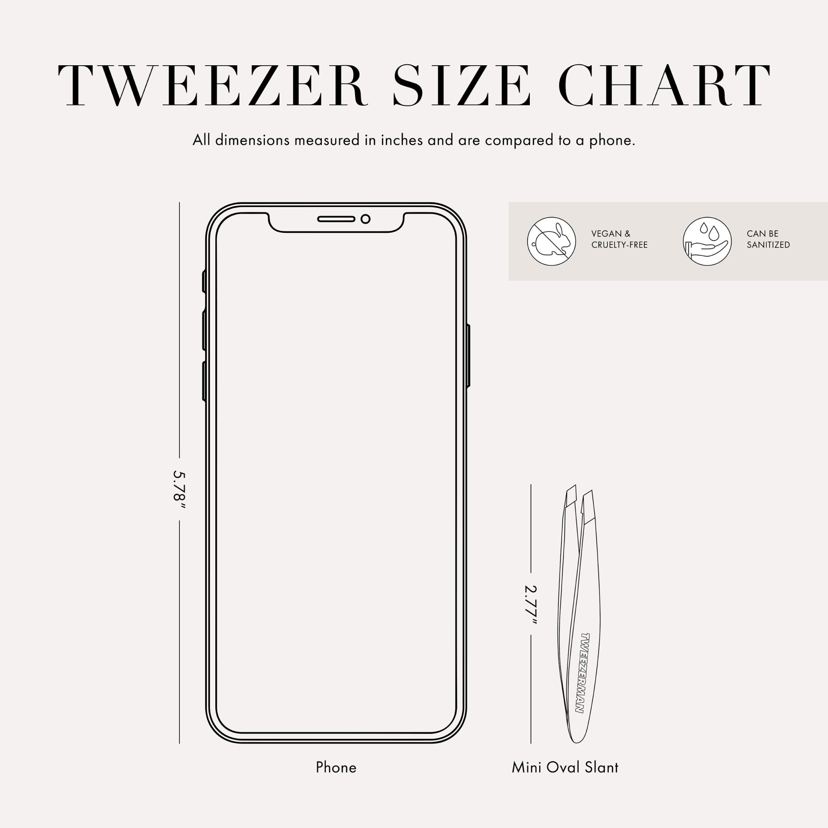Tweezerman NYC Skyline Mini Slant Tweezer