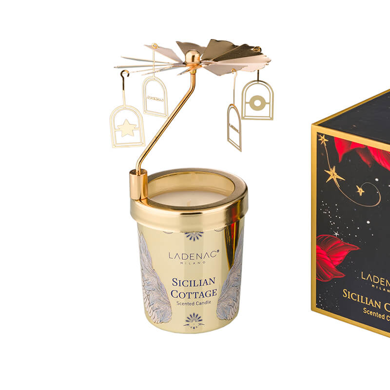 Ladenac Milano Sicilian Cottage Candle with Carousel – 2.6oz.