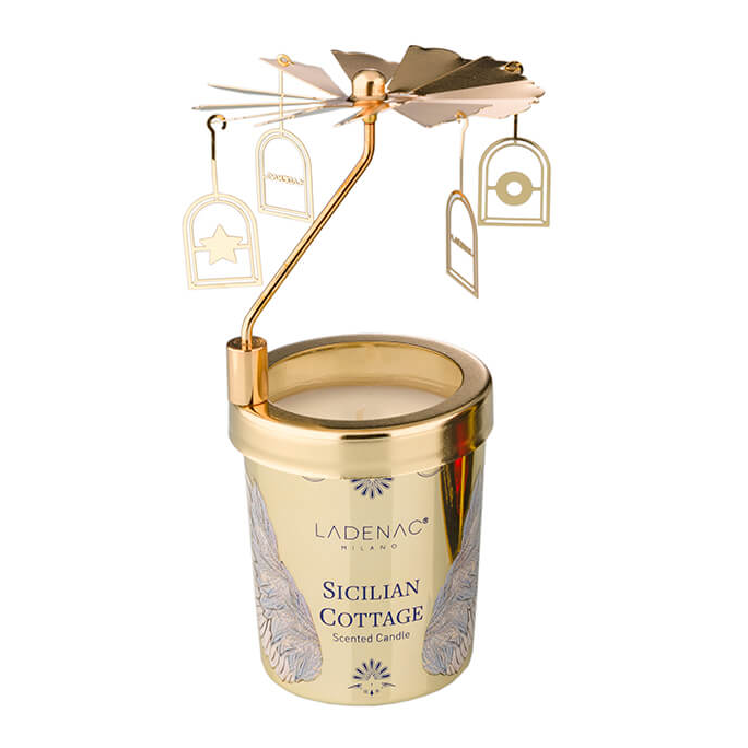 Ladenac Milano Sicilian Cottage Candle with Carousel – 2.6oz.